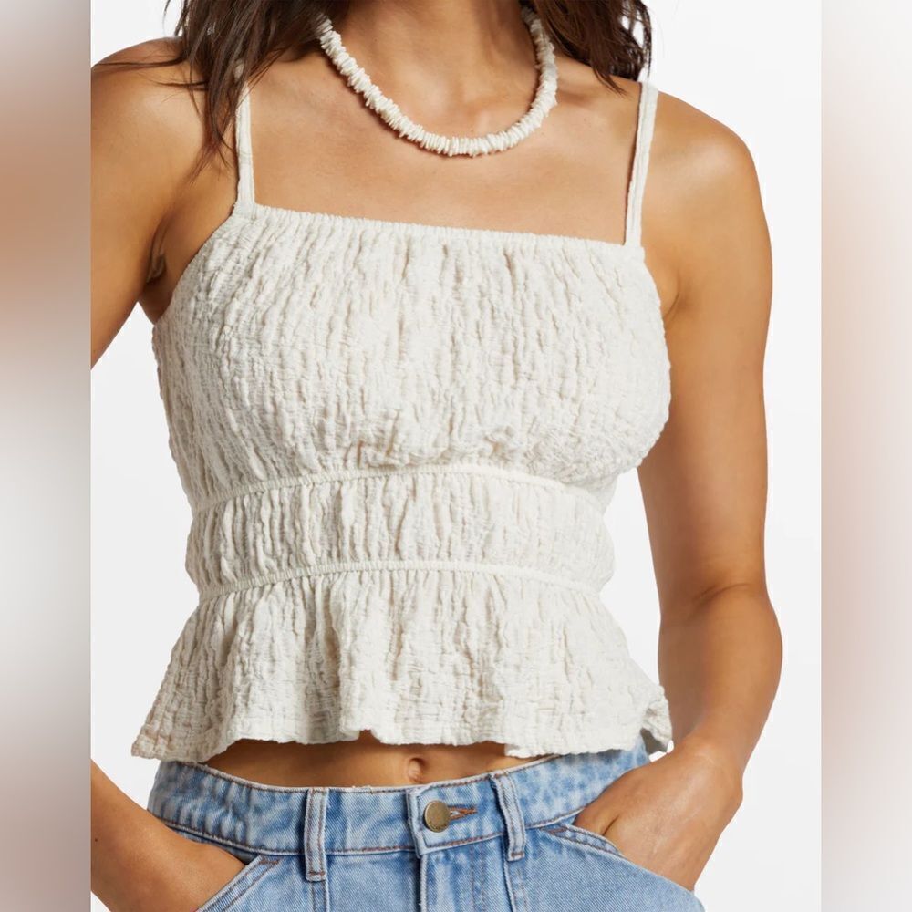 Billabong Free Flow Knit Scrunch Top